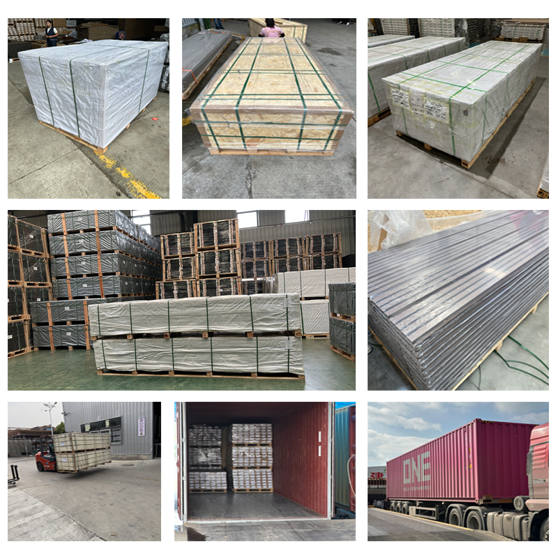W33‑ASA WPC wall panel export packing carton 12 pieces per box Corner foam protector for composite wall panel export packaging