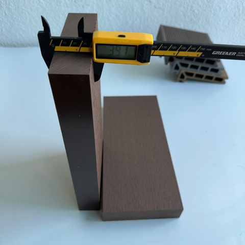 Outdoor Water-proof Wood Plastic Composite Decking Solid Floor WPC 3D Embossed Floor