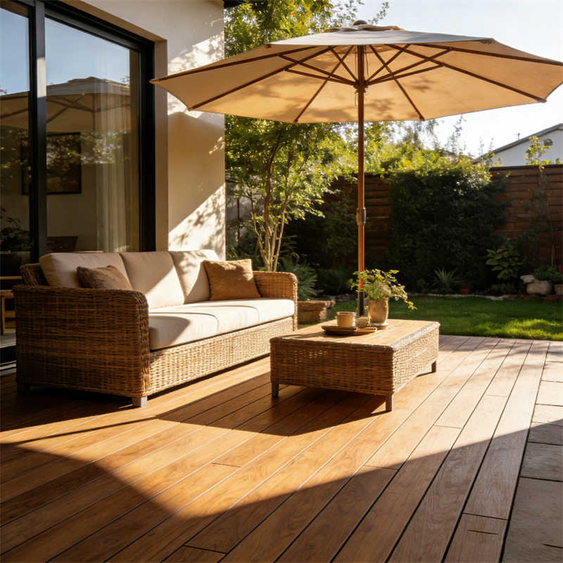 WPC composite decking for patio and terrace