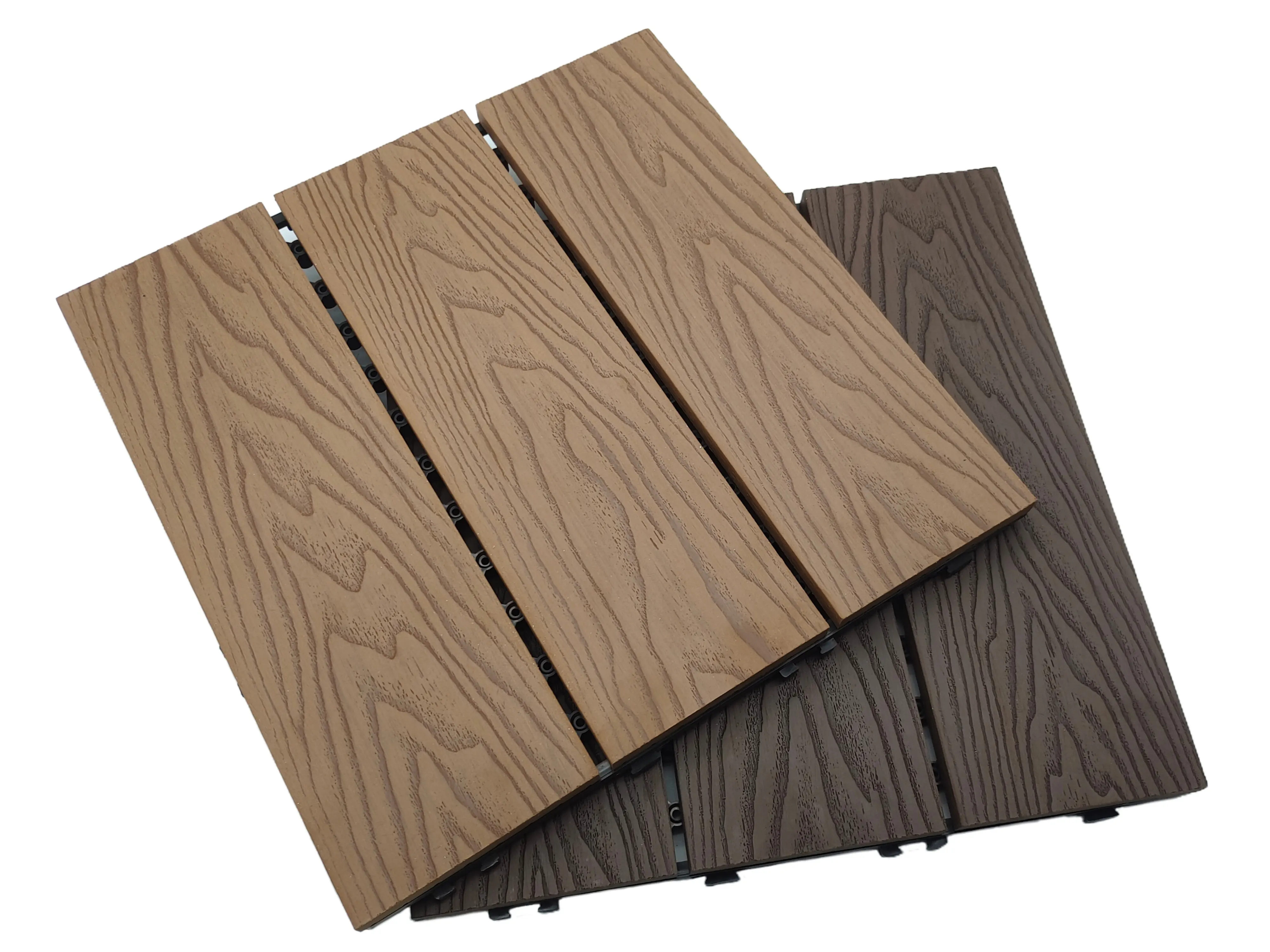 Classical wood plastic composite DECKING TILE 300*300mm