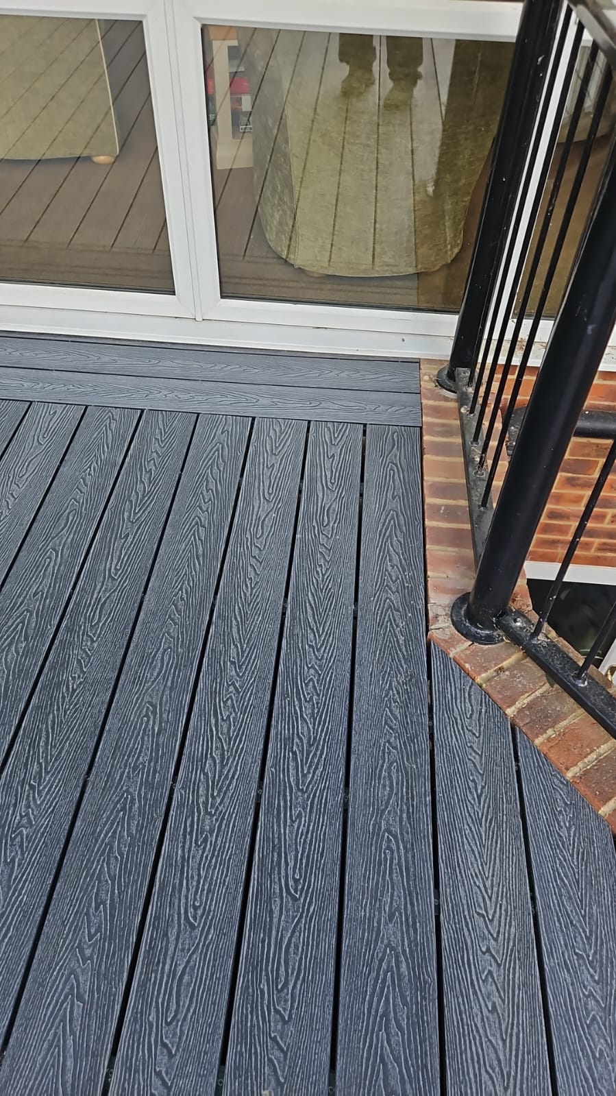new design 3d embossed waterproof fade slowly anti slip outdoor flooring composite wpc decking