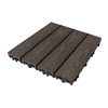 Modern Design Outdoor Decking Tiles DIY Wood Plastic Composite Hollow WPC with Brushed Finish for Patio Decks Terrazzo Floors