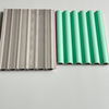 Modern interior decoration WPC decorative slat wall panels, easy to install, grid pattern, fireproof, waterproof, 3D grooved panels