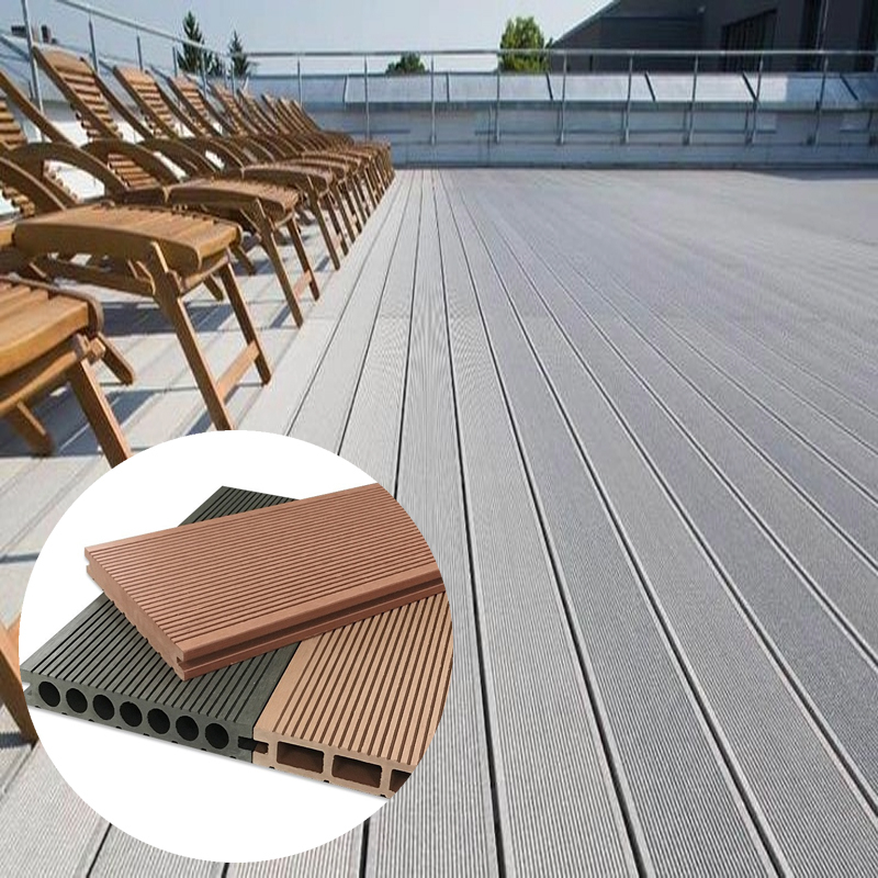 KSL Wpc 3d Embossed Woodgrain Outdoor Waterproof Wpc Flooring Composite Decking for Swimming Pool