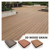Stylish and Decorative Modern 3D Brick Waterproof Brushed WPC Engineered Flooring for Outdoor Decking
