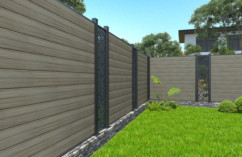 Co extruded wpc wood plastic composite fencing