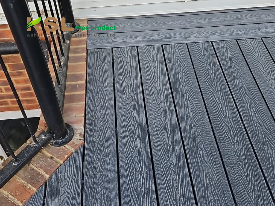wpc decking composito di 10mm di spessore 500x100 cm in teak impermeabile grano di legno antiscivolo duro