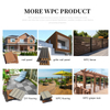 Outdoor Patio Composite Embossed Wpc Flooring Anti-uv Wpc Decking