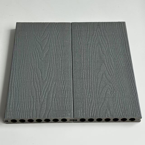 Modern Traditional Outdoor Balcony Floor 18mm Smooth Wood Plastic Composite Waterproof And Anti-Slip Easy Click Installation