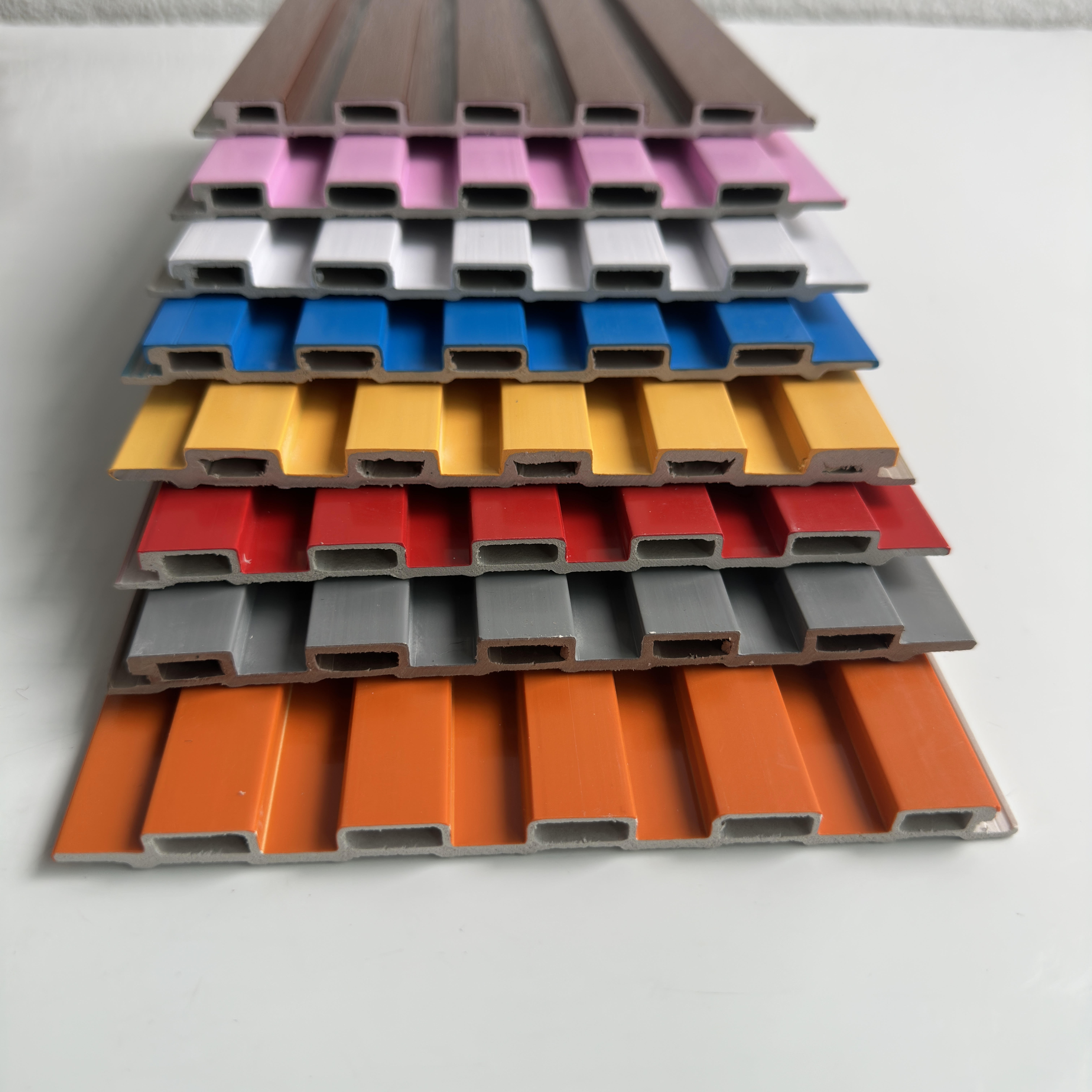Price Interior Wall Cladding Waterproof And Flame-retardant WPC Artistic Shutter Background Luxury Design Grooved Batten Board