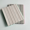 Modern interior decoration WPC decorative slat wall panels, easy to install, grid pattern, fireproof, waterproof, 3D grooved panels