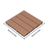 Fashion design wood-plastic floor tiles 300x300MM wood-plastic DIY tiles outdoor terrace interlocking floor tiles