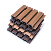 Modern Premium WPC Fluorescent Decorative Panels Waterproof Fireproof Slat Wood Stripes Plaid Pattern for Exterior Wall Paneling