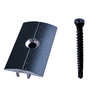 wood plastic composite deckind wall panel fence clips