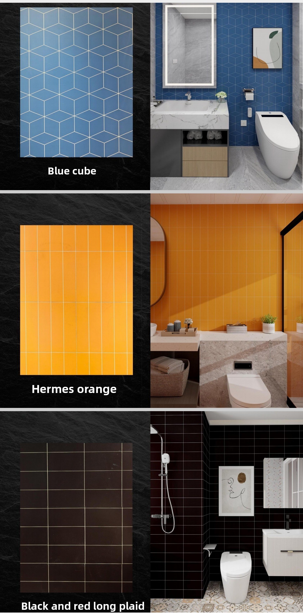 Waterproof SPC wall panels for bathroom