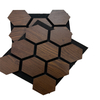 Small Volume Hexagon Acoustic Wood Panel, Easy Shipping Sound Absorption Board