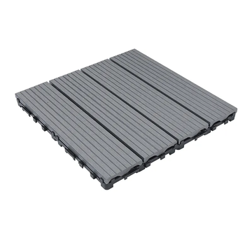 Classical wood plastic composite DECKING TILE 300*300mm