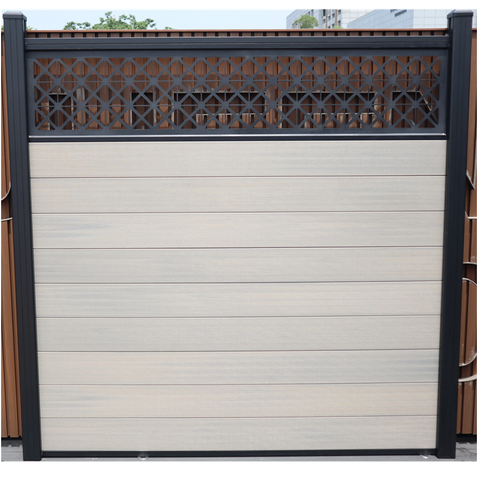 Co extrusion wpc wood plastic composite fence