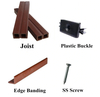 wood plastic composite deckind wall panel fence clips