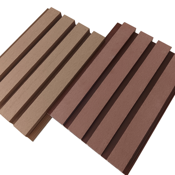 WPC Fluted Wall Panel 3D PVC Wood Alternative Outdoor/Commercial/Kitchen/Gym Panels Plastic Chinese Rustic Style for Kids