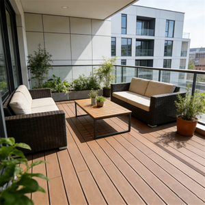 WPC composite decking for patio and terrace