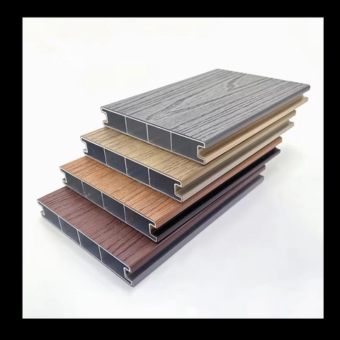 Co extruded wpc capped ALUMINUM Decking