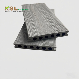 Outdoor Patio Composite Embossed Wpc Flooring Anti-uv Wpc Decking