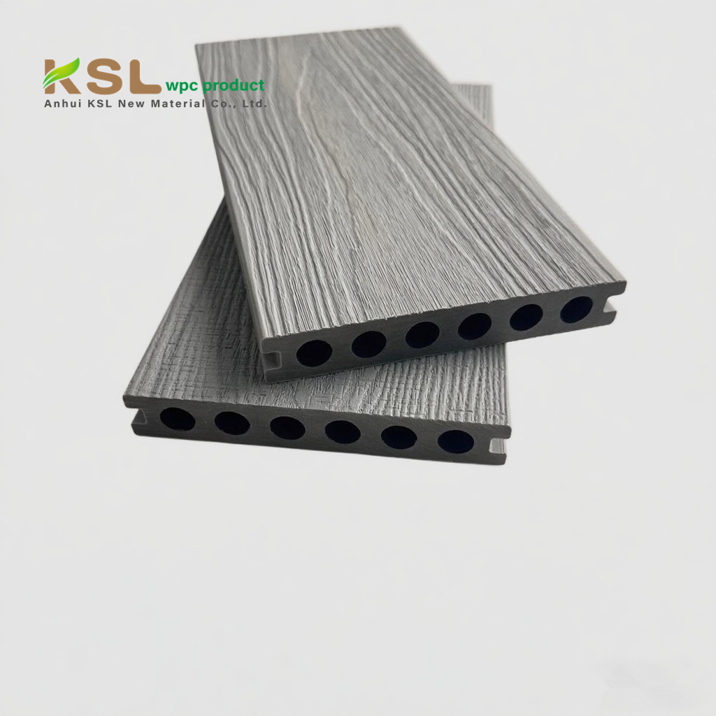 Outdoor Patio Composite Embossed Wpc Flooring Anti-uv Wpc Decking