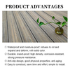 Outdoor Patio Composite Embossed Wpc Flooring Anti-uv Wpc Decking