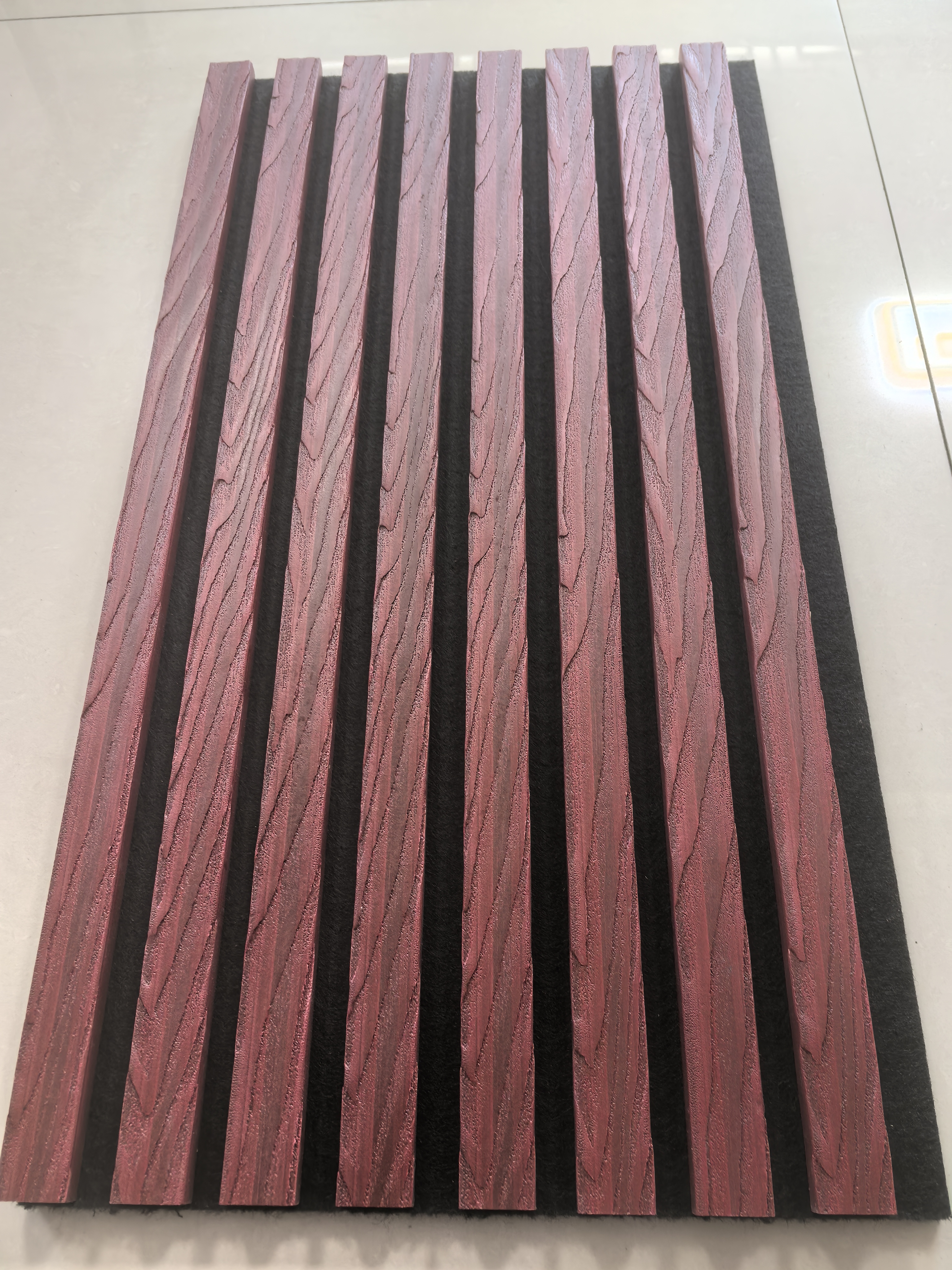 The New Acoustic Panels with 3D Patterns Made of WPC Material Have Better Quality And More Attractive Appearance.