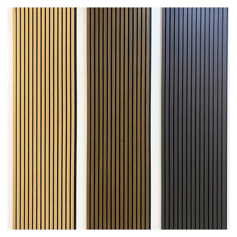 Office Studio Akupanel Wooden Slatted Sound Absorbing Proofing Boards Ceiling Pet Wood Slat Wall Soundproof Acoustic Panels