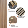 Bass Trap Luxury Soundabsorbing Modern 3D Home Interior Decoration Sound Proof Mdf Natural Wood Decor Walls Slat Acoustic Panels