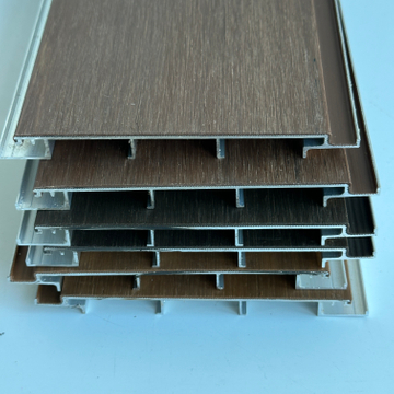 Modern Aluminum WPC Decking Flooring with Wood Grain Surface Waterproof Outdoor Garden Panel