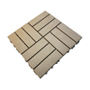 DIY KSL WPC Brushed Waterproof Outdoor Modern Decking Board Click Installation Square 30x30cm Gray