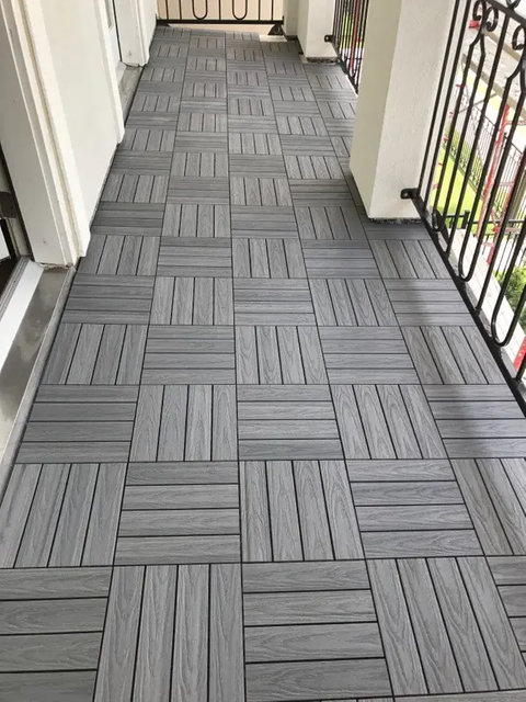 Co extrusion WPC composite DECKING TILE 300*300mm