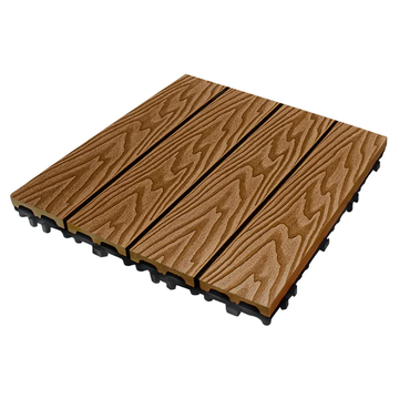Classical wood plastic composite DECKING TILE 300*300mm