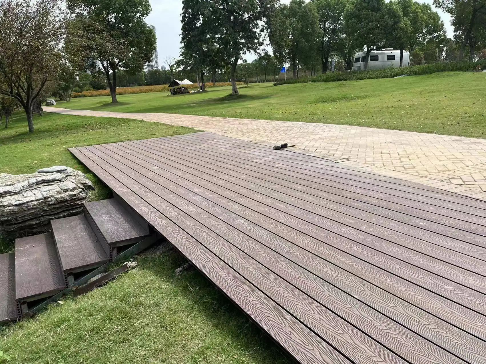 WPC Decking 3D Embossed decking