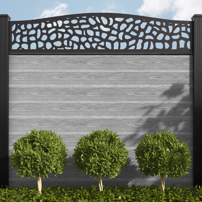WPC FENCE WITH ALUMINUM