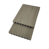 Grey Matte Round Hole WPC Co Extruded Outdoor Floor