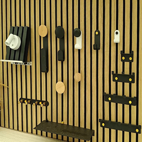 Modern European Eco-Friendly MDF Acoustic Panel Pendant 1.1 NRC for Hotels Hospitals Bathrooms Warehouses Hanging Installation