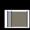 Co extruded wpc wood plastic composite fencing
