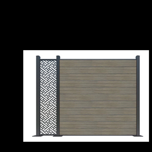 Co extruded wpc wood plastic composite fencing