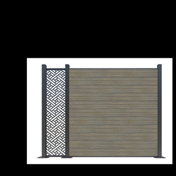Co extruded wpc wood plastic composite fencing