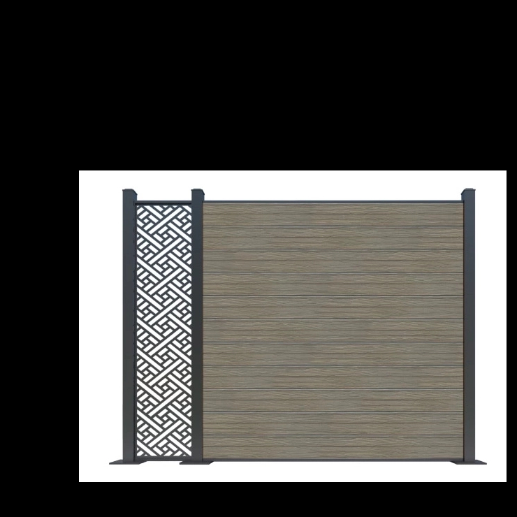 Co extruded wpc wood plastic composite fencing
