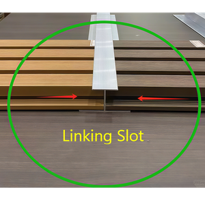 Wood plastic wall panel link card slot accessory can be raised by 6 meters