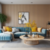 Dayin Manufacturer NEW ARRIVAL Slatted Acoustic Panel on Wall Wood Decor for Living Room Bedroom Noise Reduction