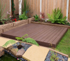Teak Sawn Roof Garden Wpc Decking 40mm Deck Synthetic Wood