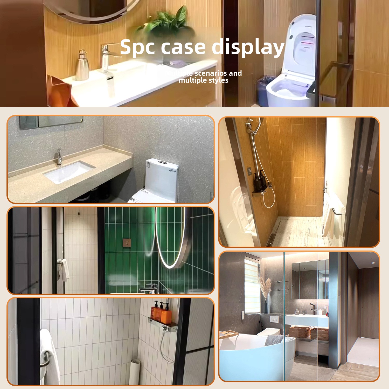 Indoor SPC wall panels for apartment