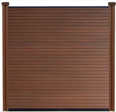 Co extrusion wpc wood plastic composite fence