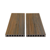 Red Brown Embossed Round Hole WPC Co Extruded Floor